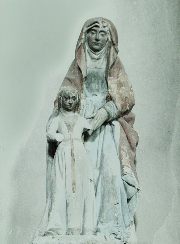 Sainte Anne et sa fille, la Vierge Marie, XV ème. Sainte Anne et sa fille, la Vierge Marie, XV ème.